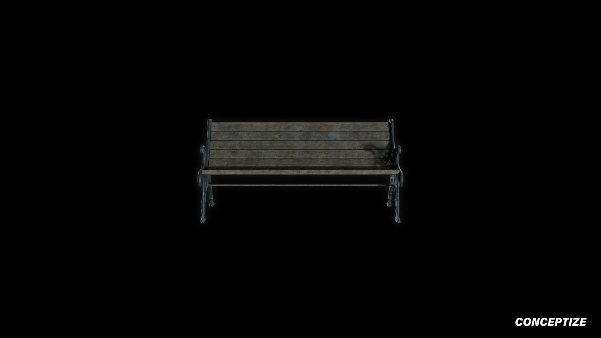neo gothic bench meticulously handcrafted gothic 3D prop PBR textured asset Blender Maya 3ds Max Houdini Unreal Engine