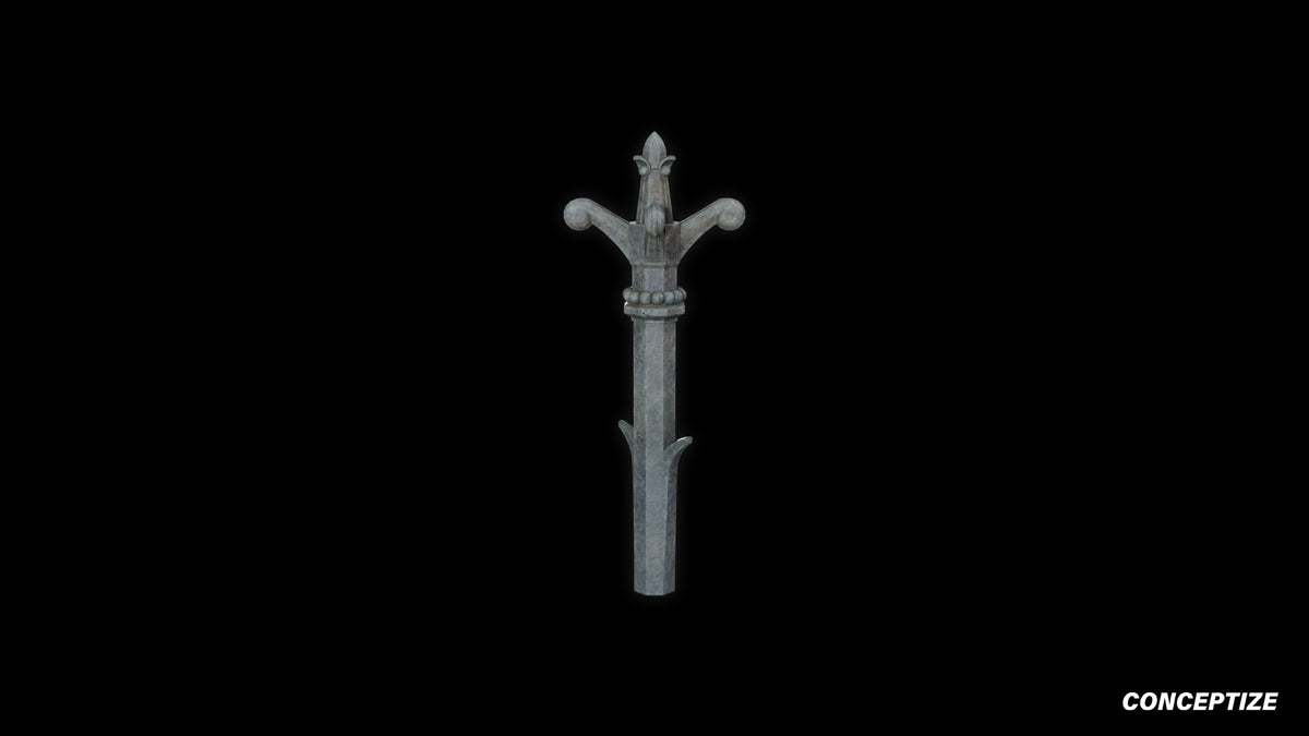 neo gothic finial meticulously handcrafted gothic rooftop ornament PBR 3D asset Blender Maya 3ds Max Houdini Unreal Engine