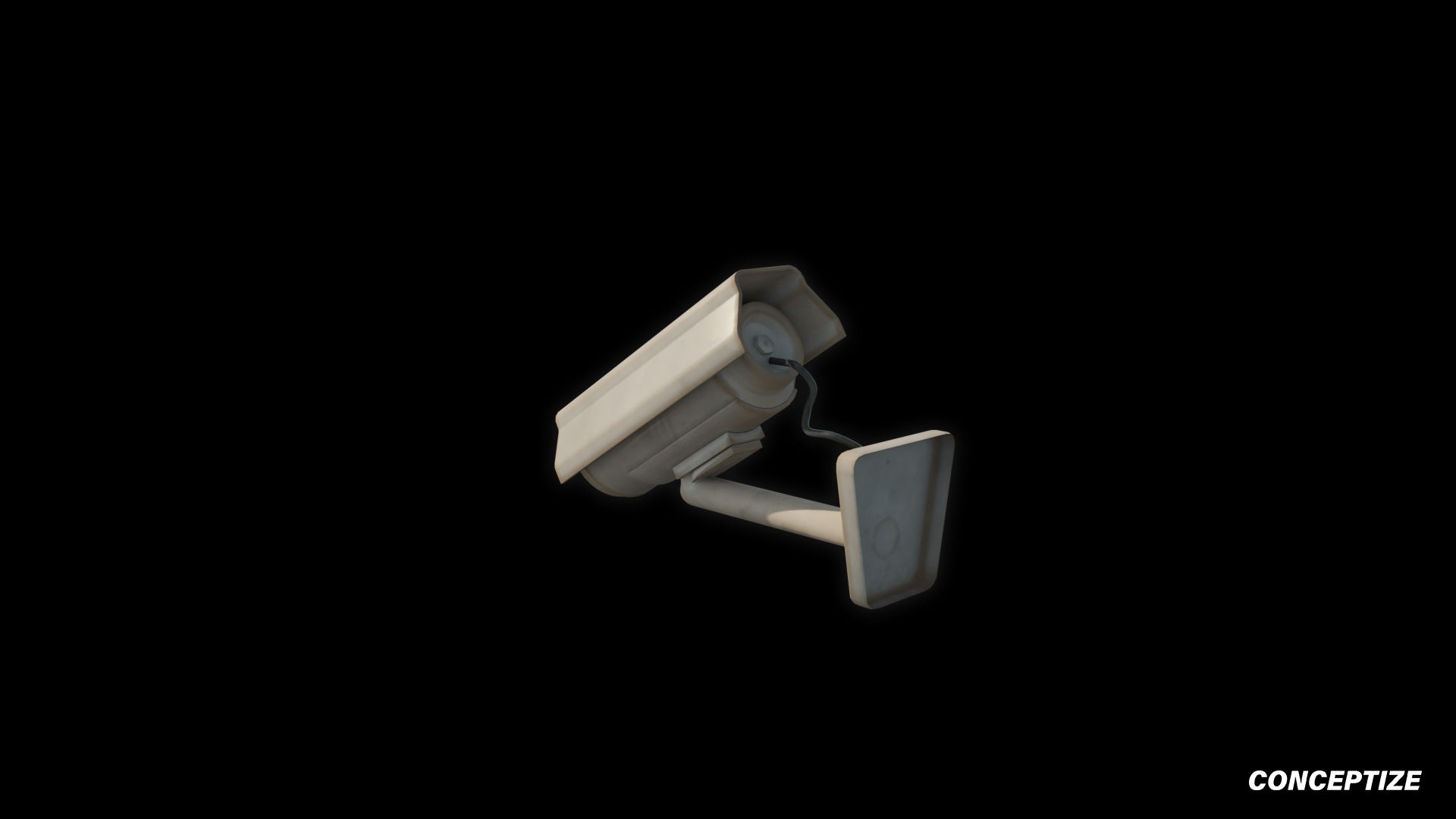 Korean CCTV security camera 3D model meticulously handcrafted PBR textured optimized Blender Unreal Engine urban surveillance public safety environments