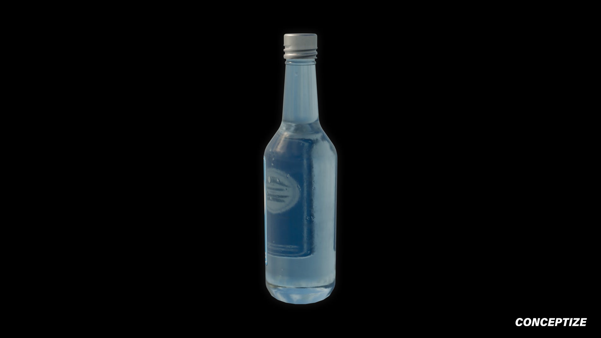 soju bottle 3d asset pbr blender unreal engine korean bar prop