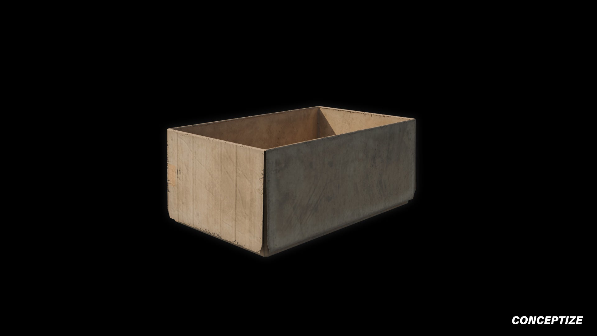 cardboard box 3d asset pbr blender unreal engine seoul urban packaging prop