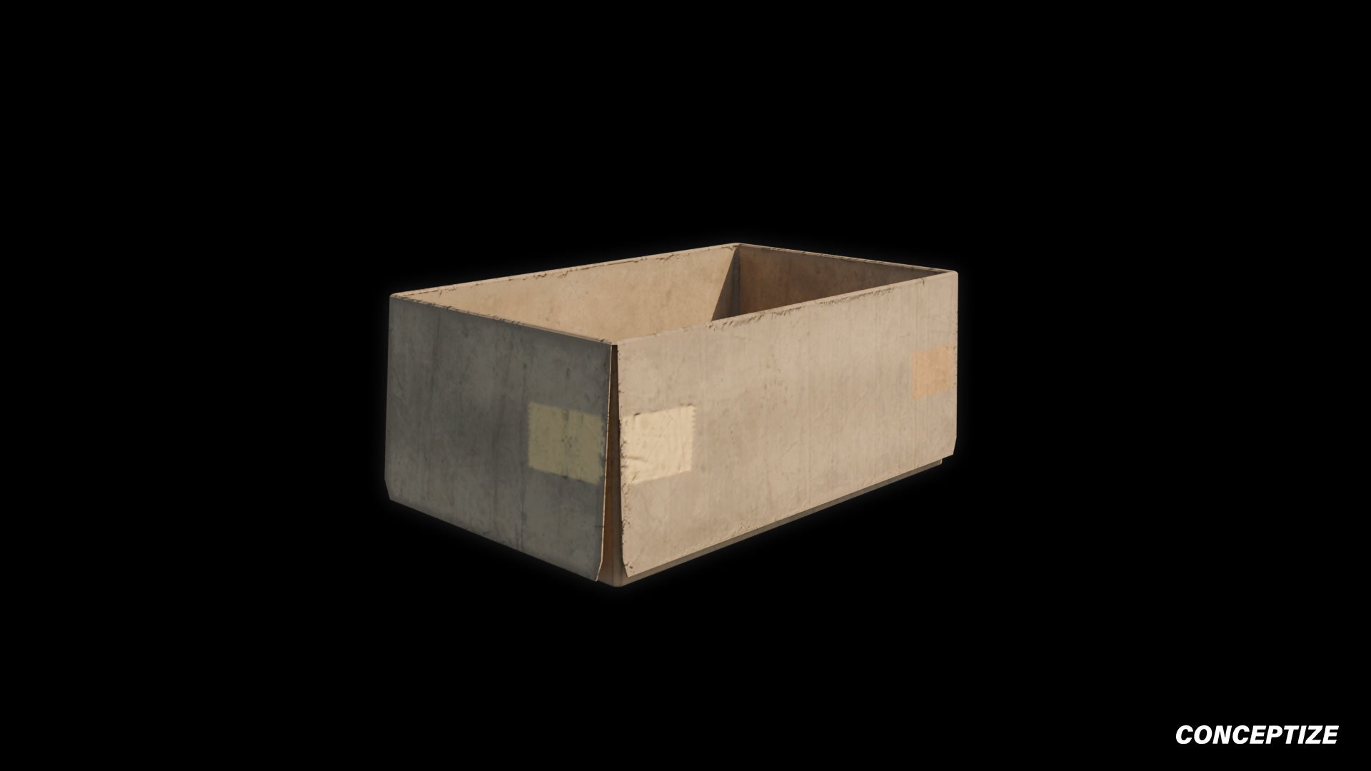 cardboard box 3d asset pbr blender unreal engine seoul urban packaging prop