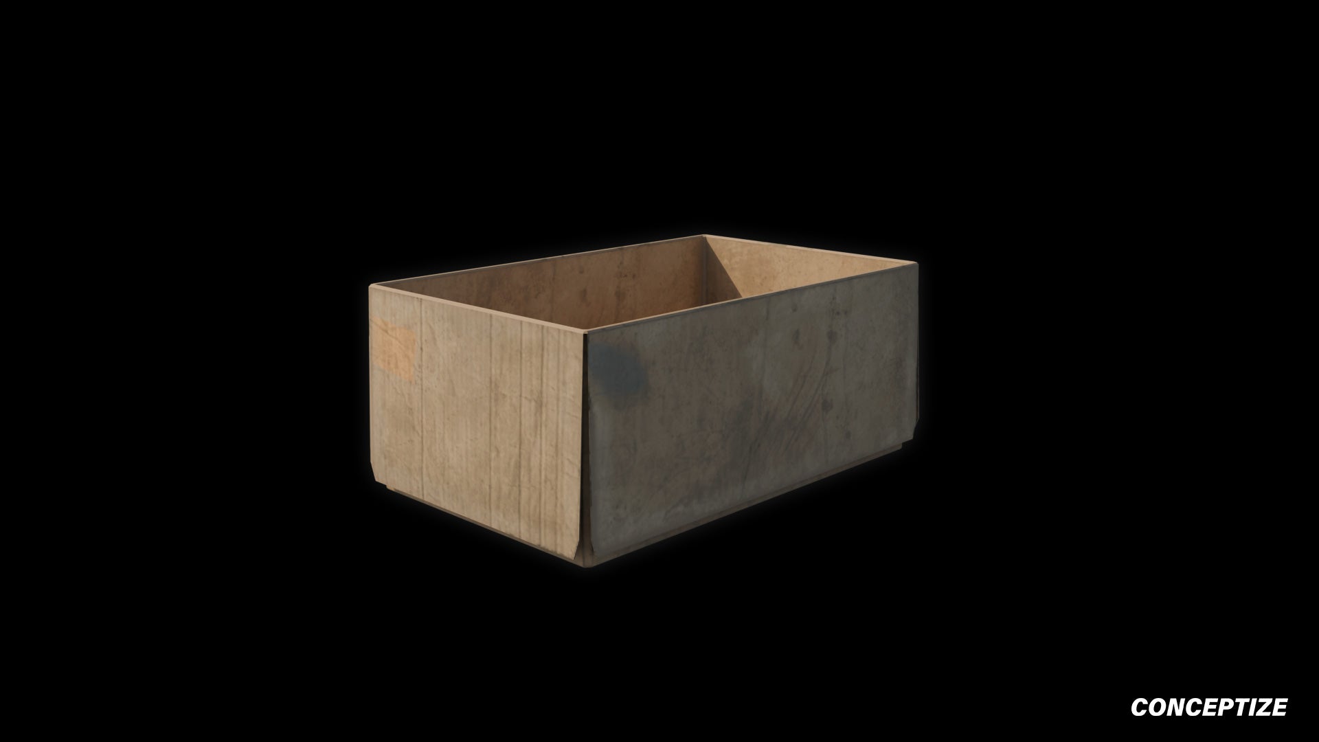 cardboard box 3d asset pbr blender unreal engine seoul urban packaging prop
