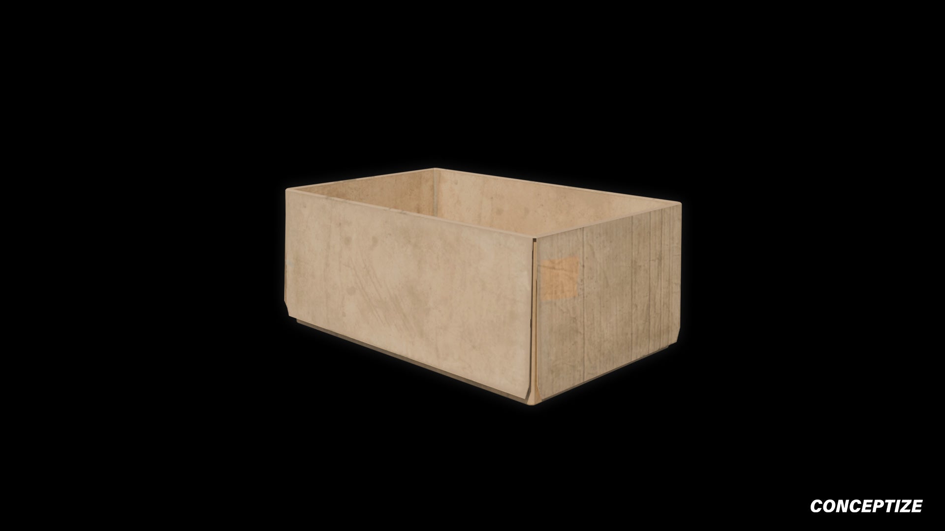 cardboard box 3d asset pbr blender unreal engine seoul urban packaging prop