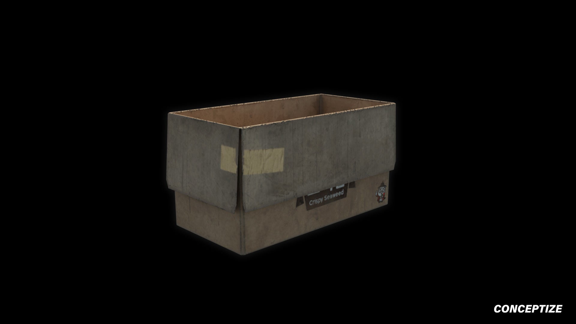 cardboard box 3d asset pbr blender unreal engine seoul urban packaging prop
