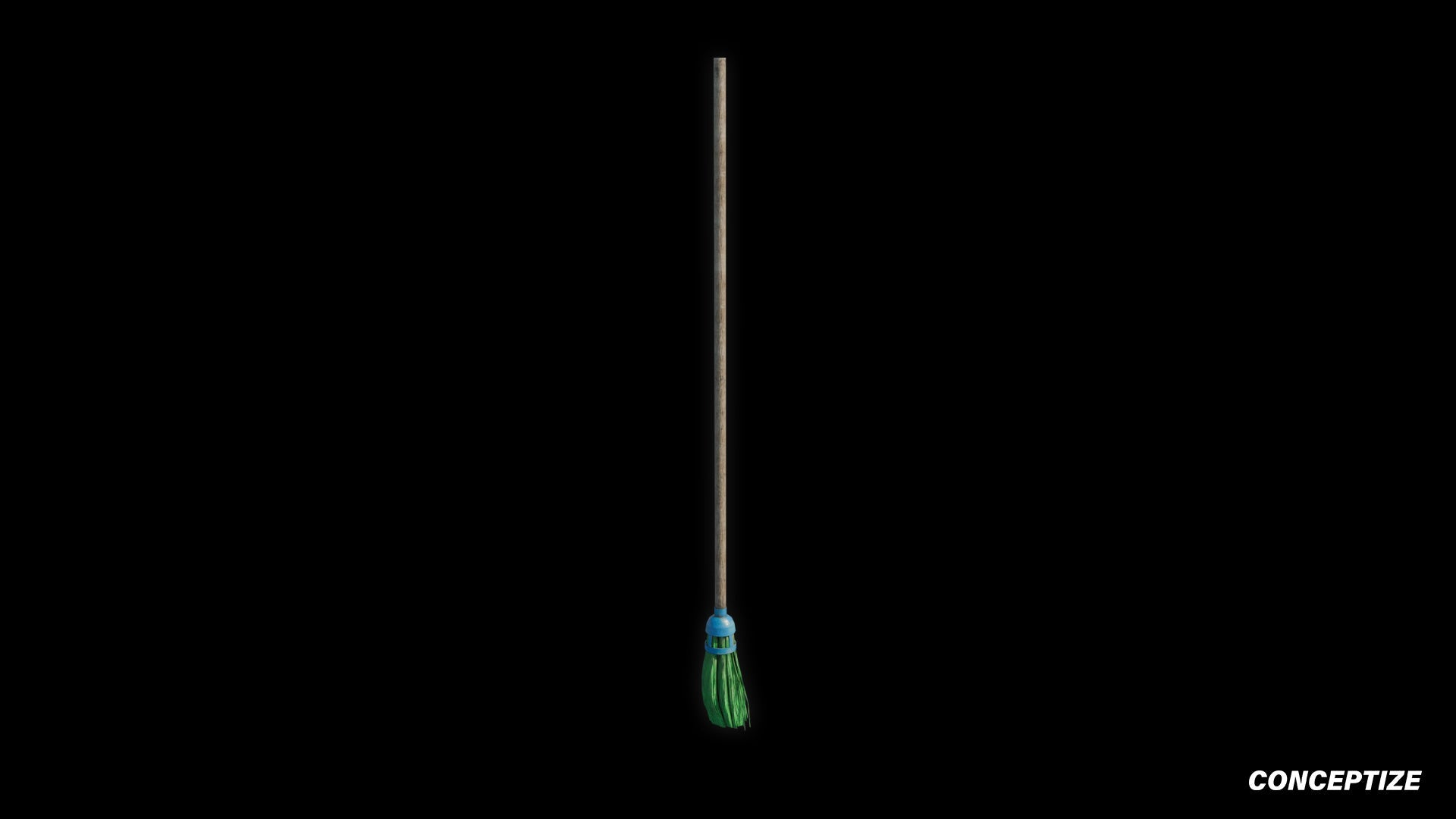 cleaning broom 3d asset pbr blender unreal engine seoul urban street household prop