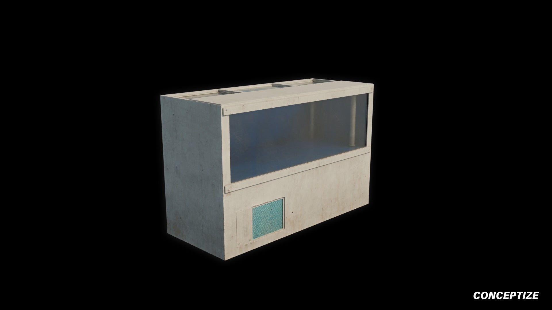 fish tank meticulously handcrafted 3d asset pbr blender unreal engine seoul urban Conceptize aquarium prop