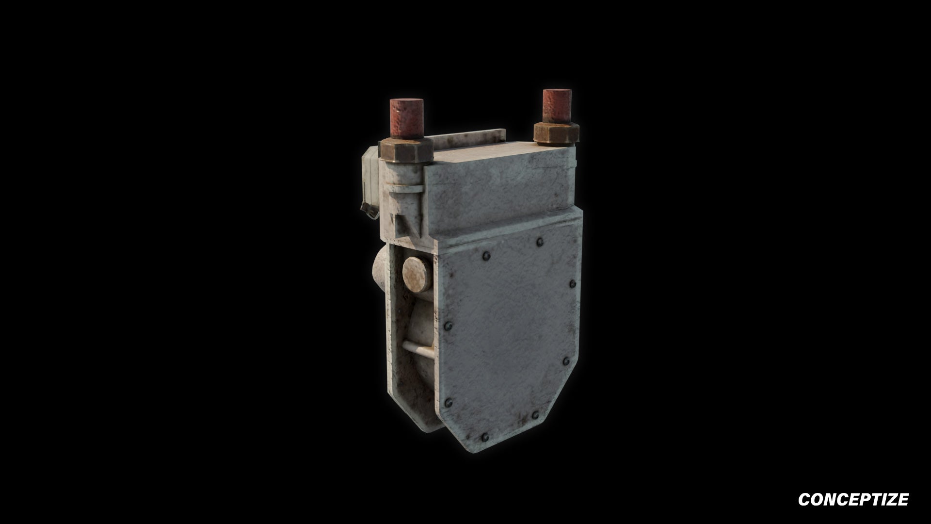 gas meter counter meticulously handcrafted 3d asset pbr blender unreal engine seoul urban Conceptize utility prop