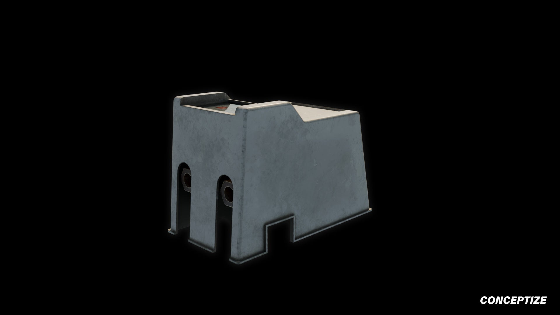 gas meter counter meticulously handcrafted 3d asset pbr blender unreal engine seoul urban Conceptize utility prop