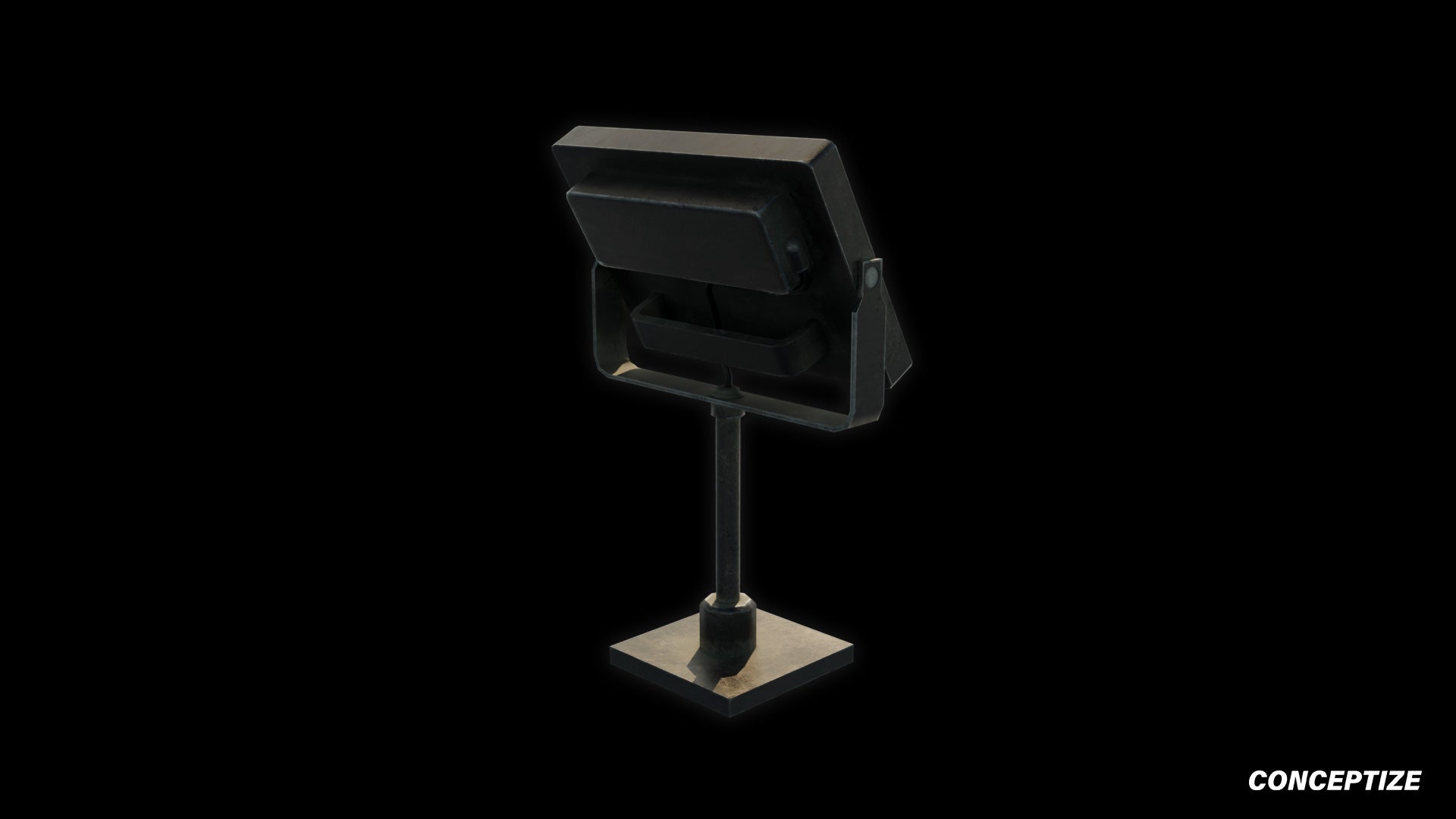 construction ground light meticulously handcrafted 3d asset pbr blender unreal engine seoul urban Conceptize construction lighting prop