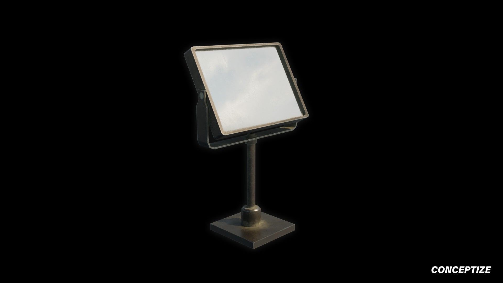 construction ground light meticulously handcrafted 3d asset pbr blender unreal engine seoul urban Conceptize construction lighting prop