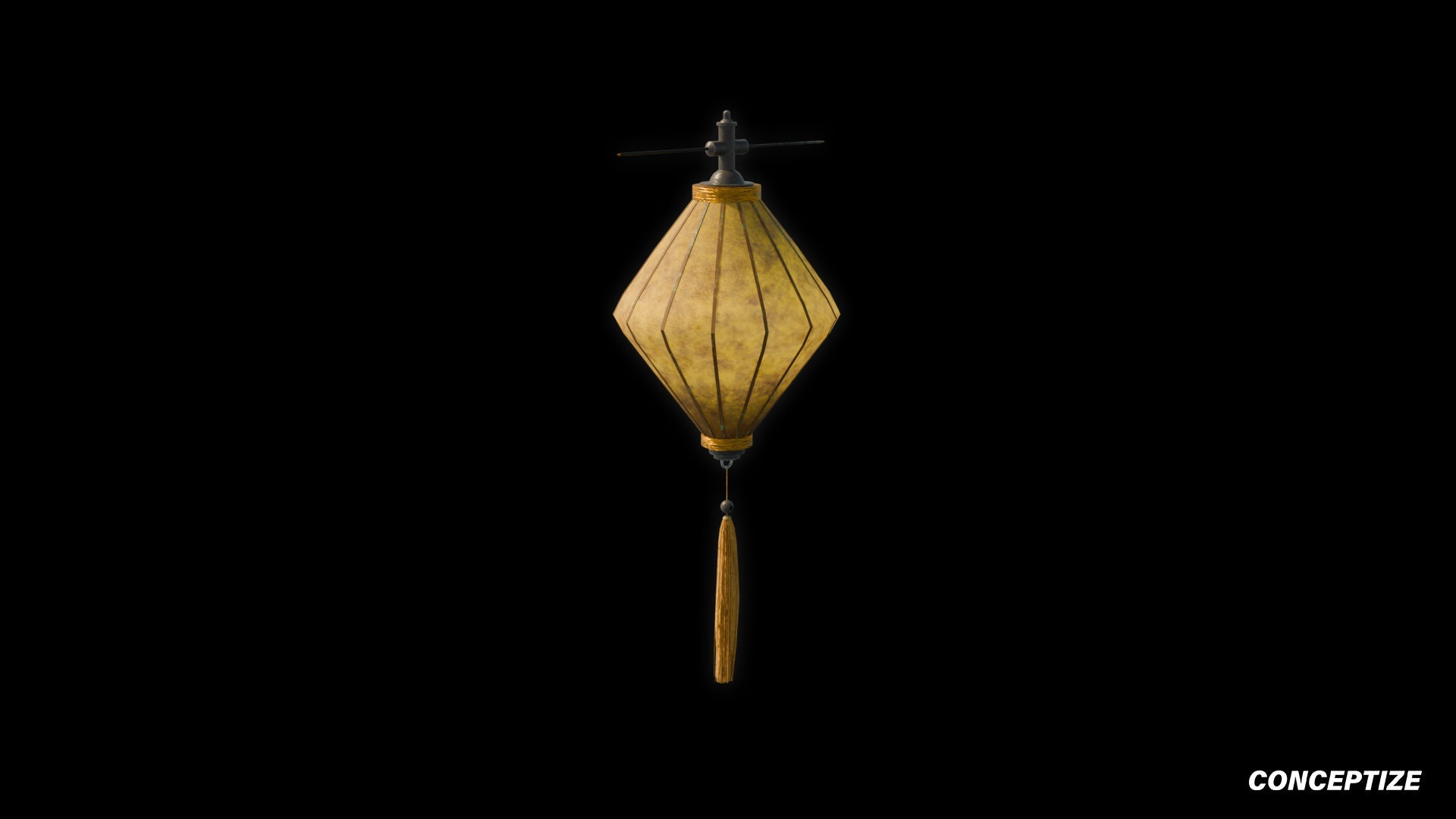 paper lantern light meticulously handcrafted 3d asset pbr blender unreal engine seoul east asia Conceptize festival lighting prop