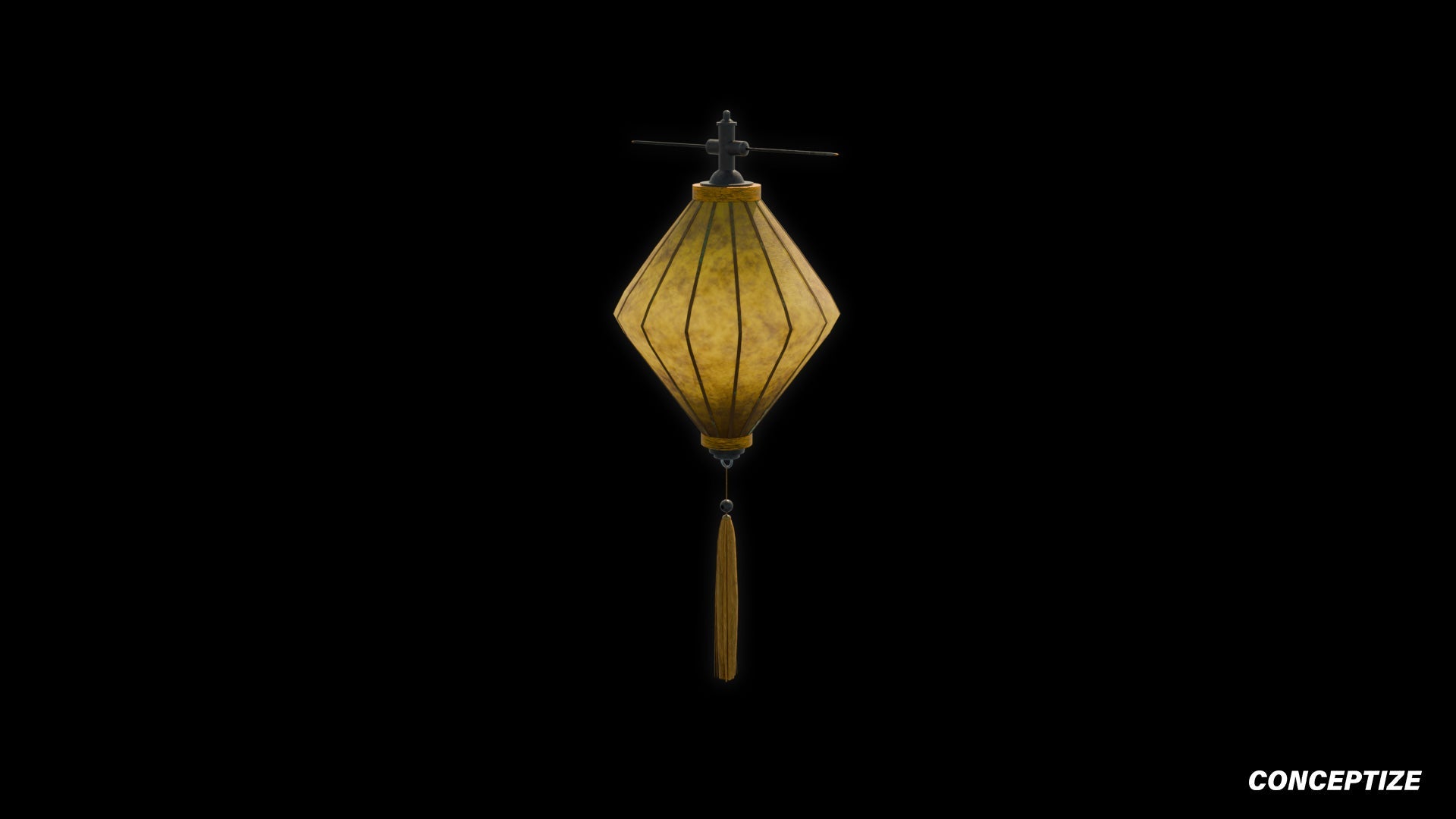 paper lantern light meticulously handcrafted 3d asset pbr blender unreal engine seoul east asia Conceptize festival lighting prop