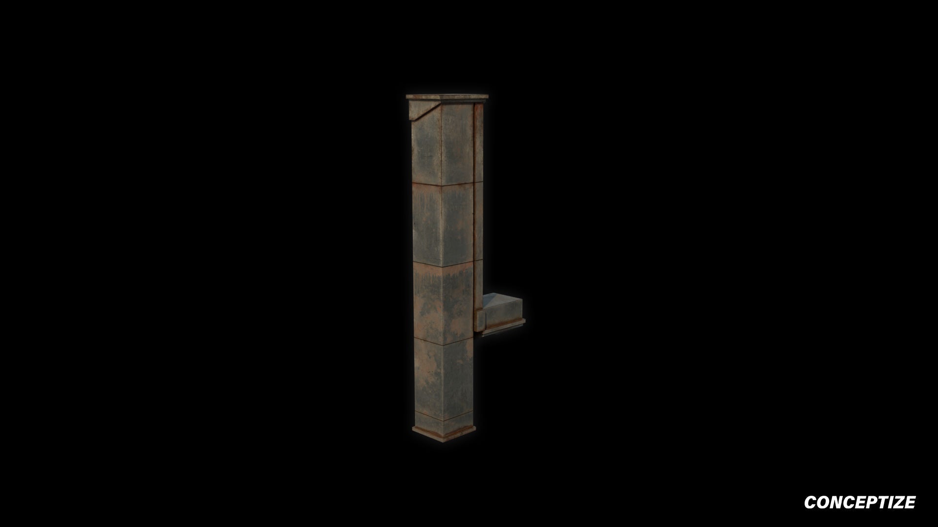 American ventilation duct meticulously handcrafted PBR textured 3D model HVAC air duct exhaust vent pipeline industrial architecture Blender Unreal Engine