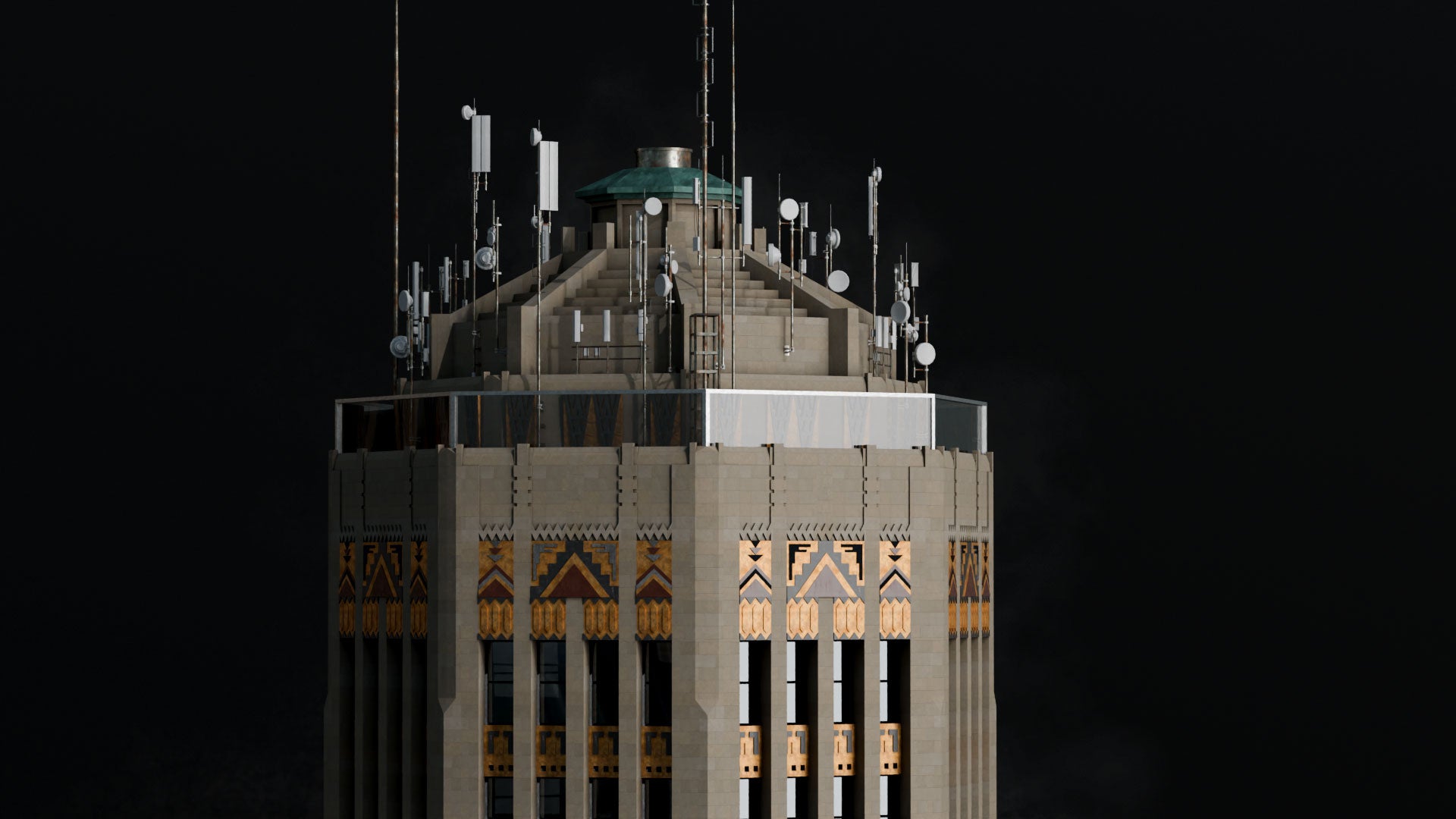 art deco 3d asset kit kitbash3d conceptize 3d pack