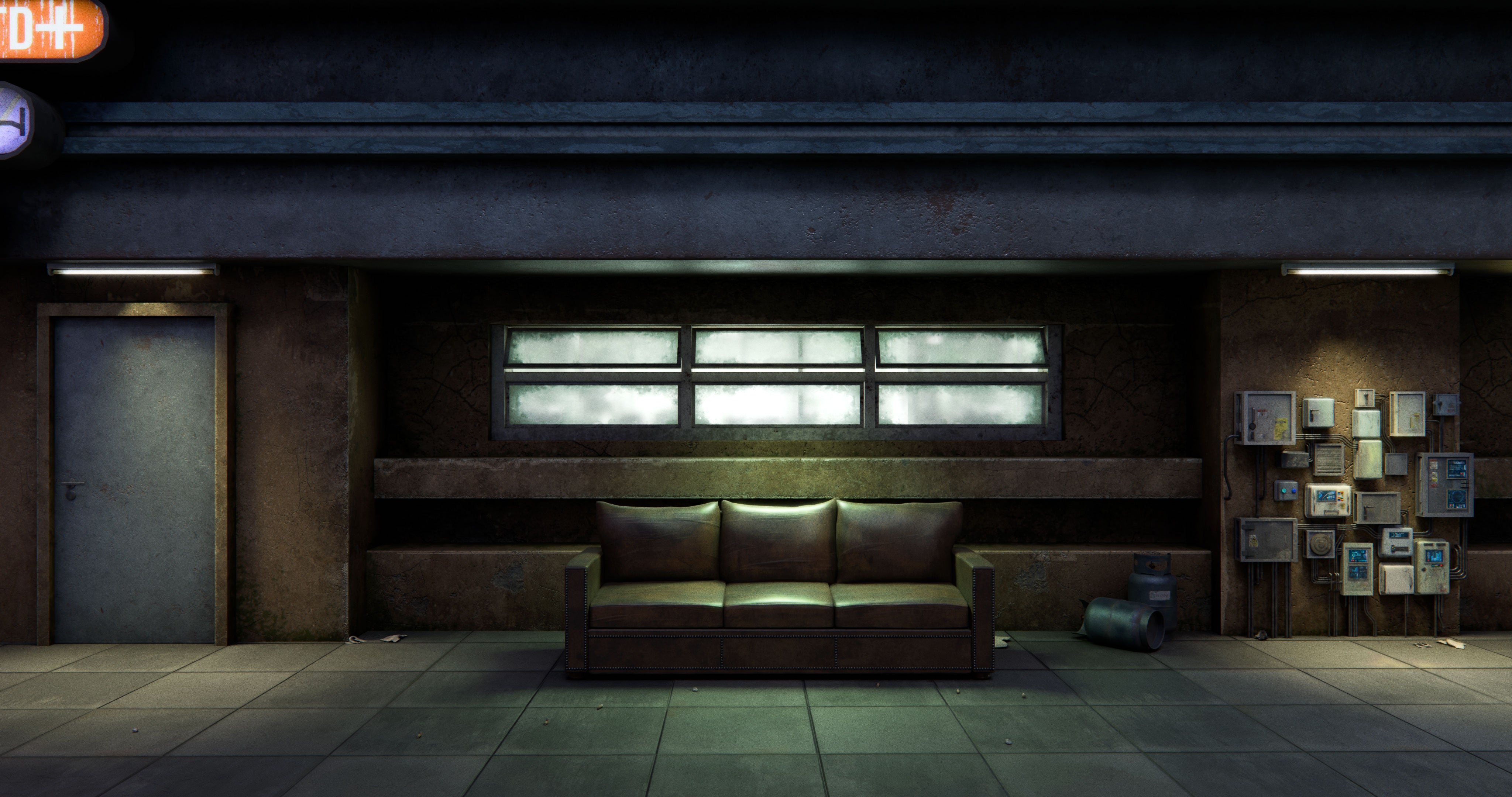 cyberpunk neon dystopia 3d asset pack blade runner futuristic city retro futurism sci fi premium models props aircon hvac videogame kitbash district conceptize conceptise visualize fog blender unreal engine pharmacy vent pipe cable building convenience store