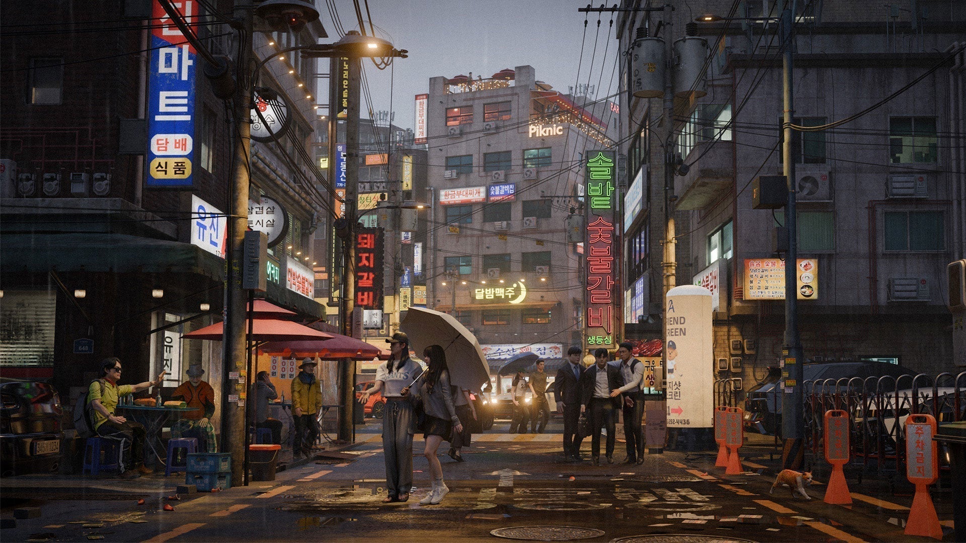 How was the Seoul streets 3d asset pack made?