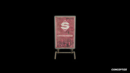 street sign sandwich board a board japanese street prop cyberpunk