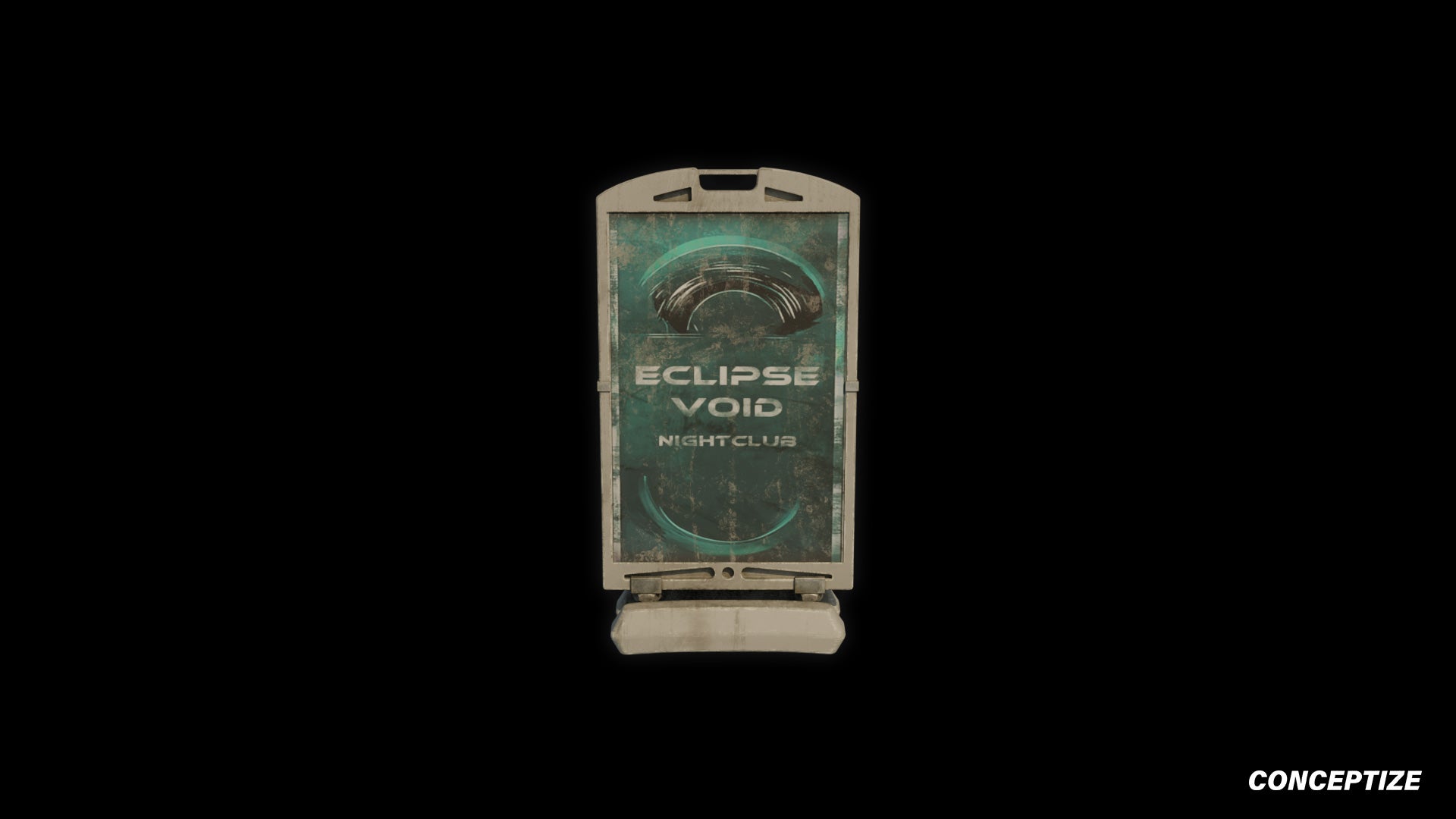 street sign sandwich board a board japanese street prop cyberpunk