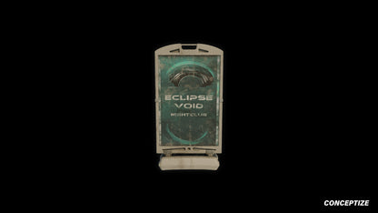 street sign sandwich board a board japanese street prop cyberpunk