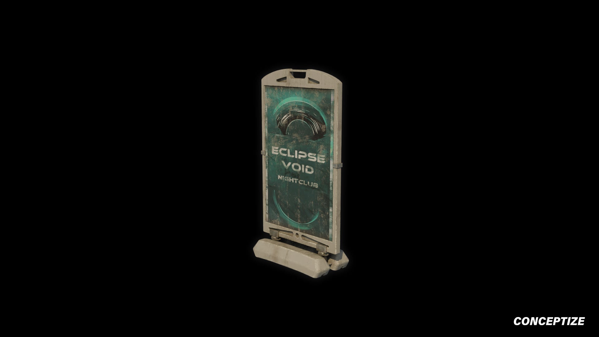 street sign sandwich board a board japanese street prop cyberpunk