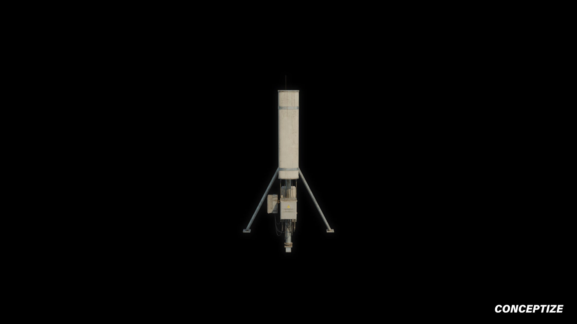 sector antennas panel antenna 3d premium handcrafted 3d asset cyberpunk prop videogames vfx film