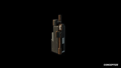 ATM machine 3D asset retro cyberpunk neon lights futuristic design ideal for sci-fi city environments video games virtual reality blender unreal engine fab