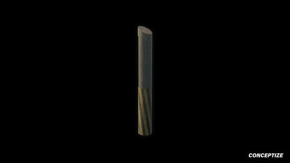 Retro cyberpunk bollard 3D model futuristic street prop PBR textured optimized for Blender Unreal Engine sci fi environments