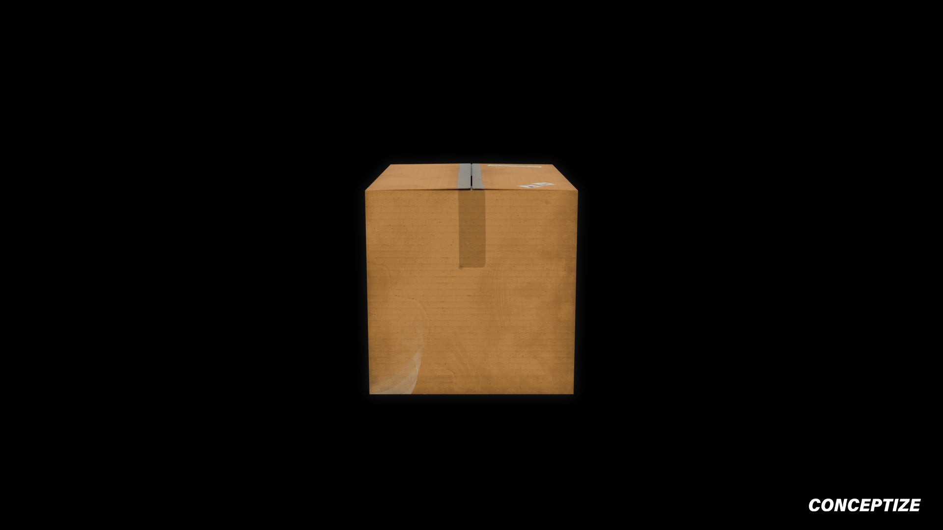 Cardbox 3D model realistic packaging prop PBR textured optimized for Blender Unreal Engine product visualization warehouse scenes urban environments