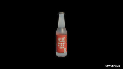 Cola bottle 3D model realistic beverage prop PBR textured optimized for Blender Unreal Engine product visualization advertising supermarket environments