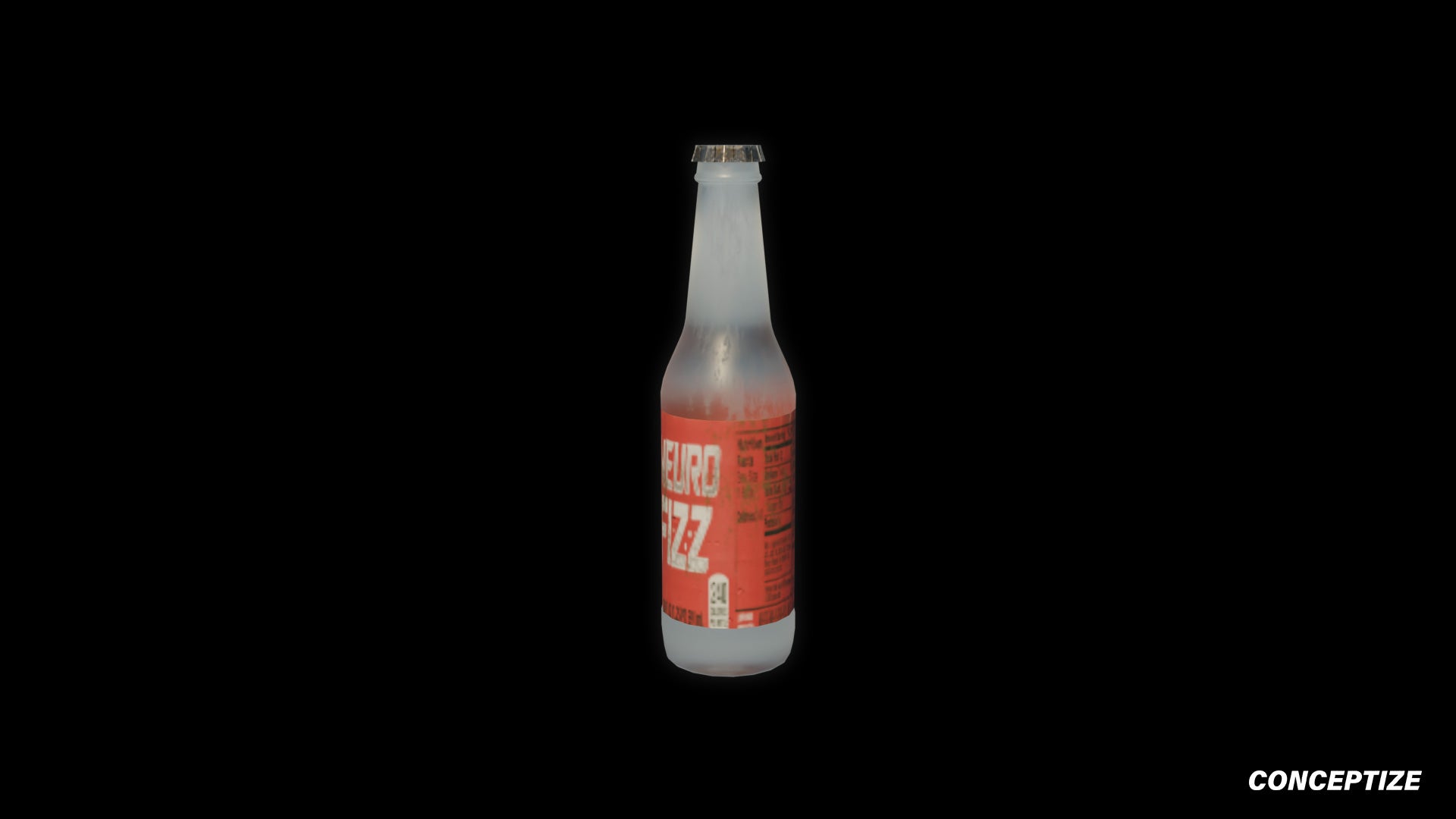 Cola bottle 3D model realistic beverage prop PBR textured optimized for Blender Unreal Engine product visualization advertising supermarket environments