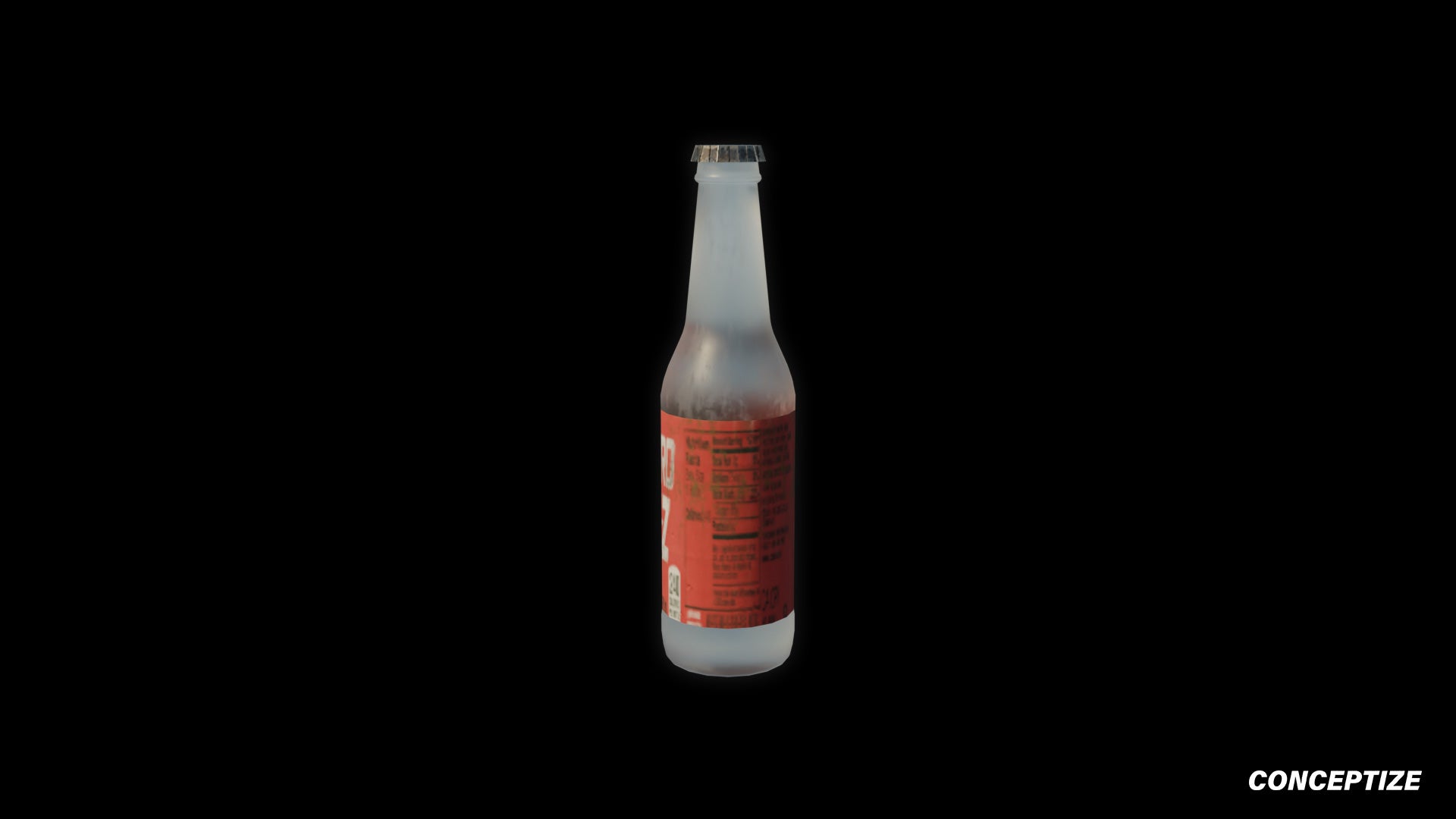 Cola bottle 3D model realistic beverage prop PBR textured optimized for Blender Unreal Engine product visualization advertising supermarket environments