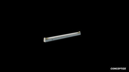 Handcrafted fluorescent light 3D model realistic lighting prop PBR textured optimized for Blender Unreal Engine interior sci fi environments