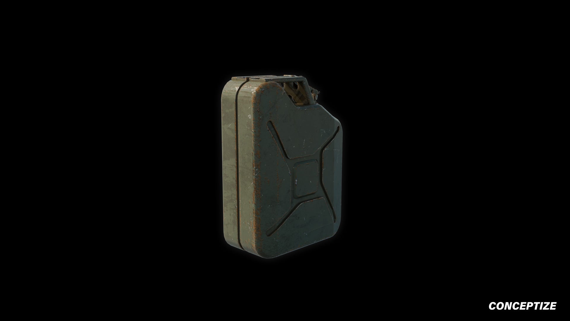 Portable gas deposit 3D model meticulously handcrafted PBR textured optimized for Blender Unreal Engine industrial urban sci fi environments