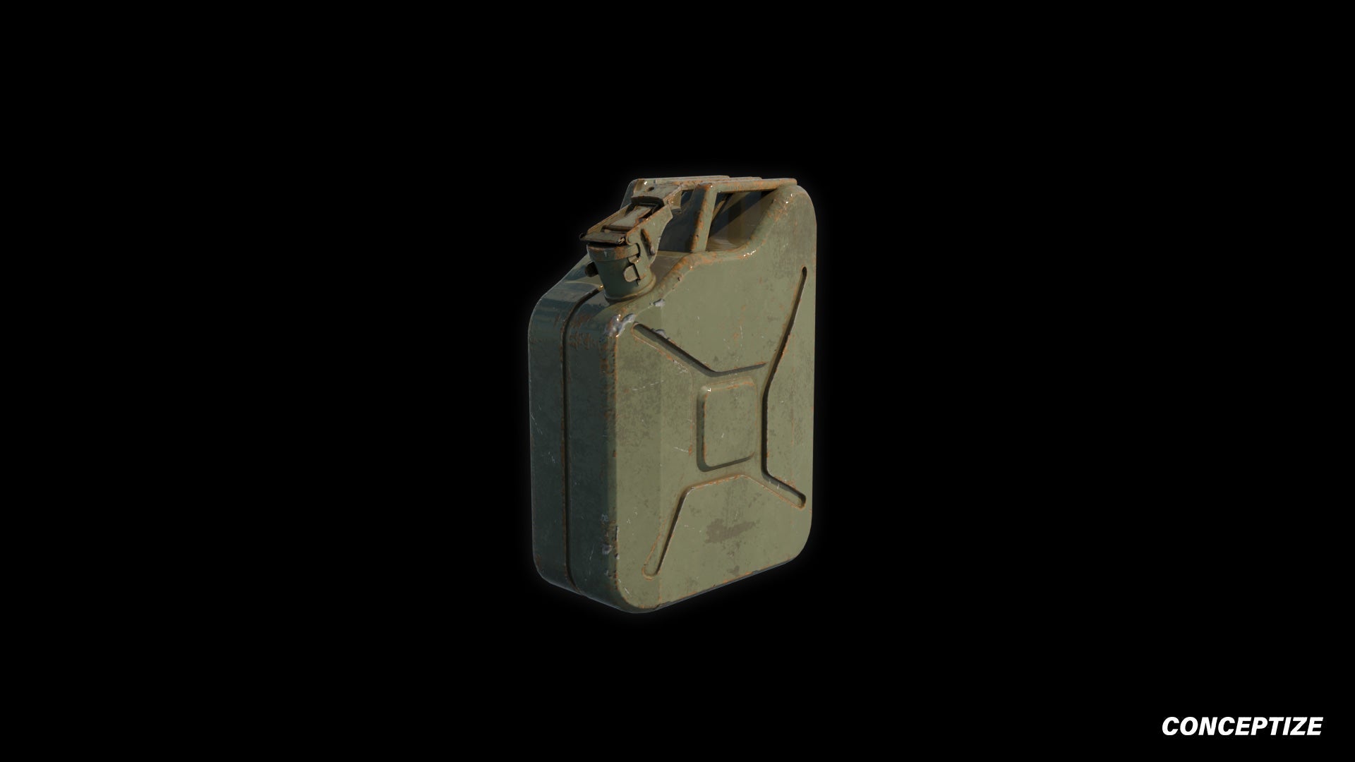 Portable gas deposit 3D model meticulously handcrafted PBR textured optimized for Blender Unreal Engine industrial urban sci fi environments