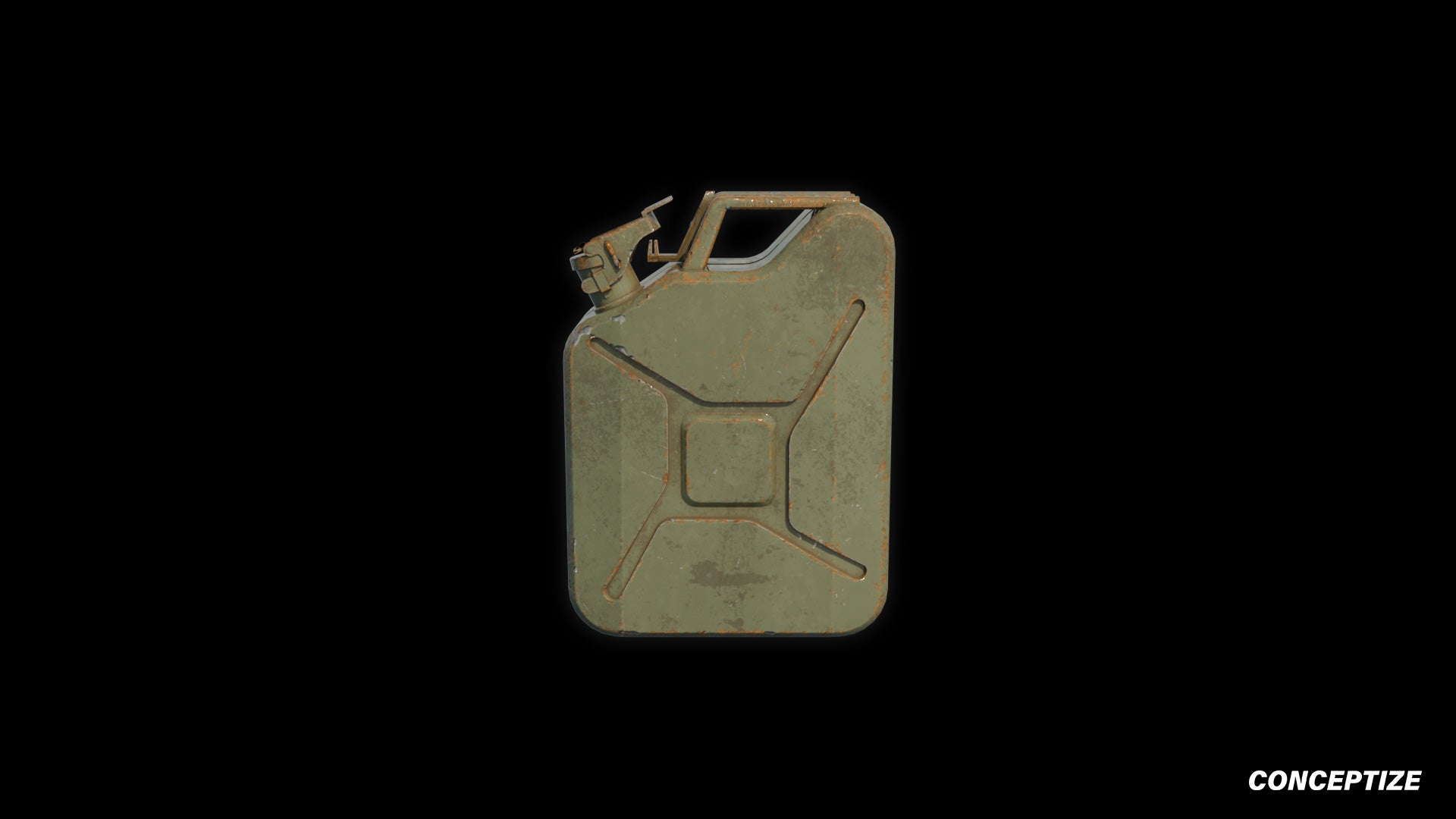 Portable gas deposit 3D model meticulously handcrafted PBR textured optimized for Blender Unreal Engine industrial urban sci fi environments