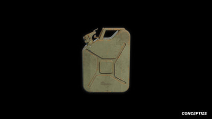 Portable gas deposit 3D model meticulously handcrafted PBR textured optimized for Blender Unreal Engine industrial urban sci fi environments