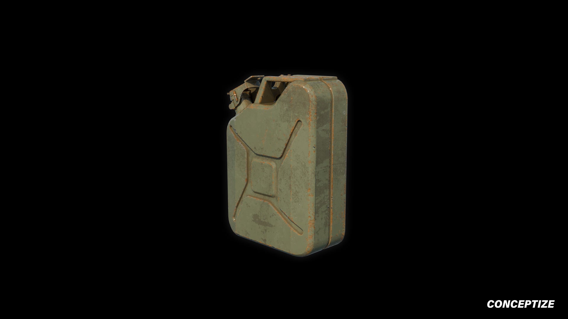 Portable gas deposit 3D model meticulously handcrafted PBR textured optimized for Blender Unreal Engine industrial urban sci fi environments
