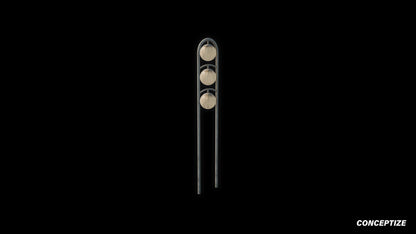 Cyberpunk sci fi light pole 3D model meticulously handcrafted PBR textured optimized for Blender Unreal Engine futuristic urban environments