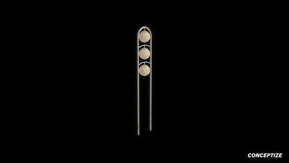Cyberpunk sci fi light pole 3D model meticulously handcrafted PBR textured optimized for Blender Unreal Engine futuristic urban environments