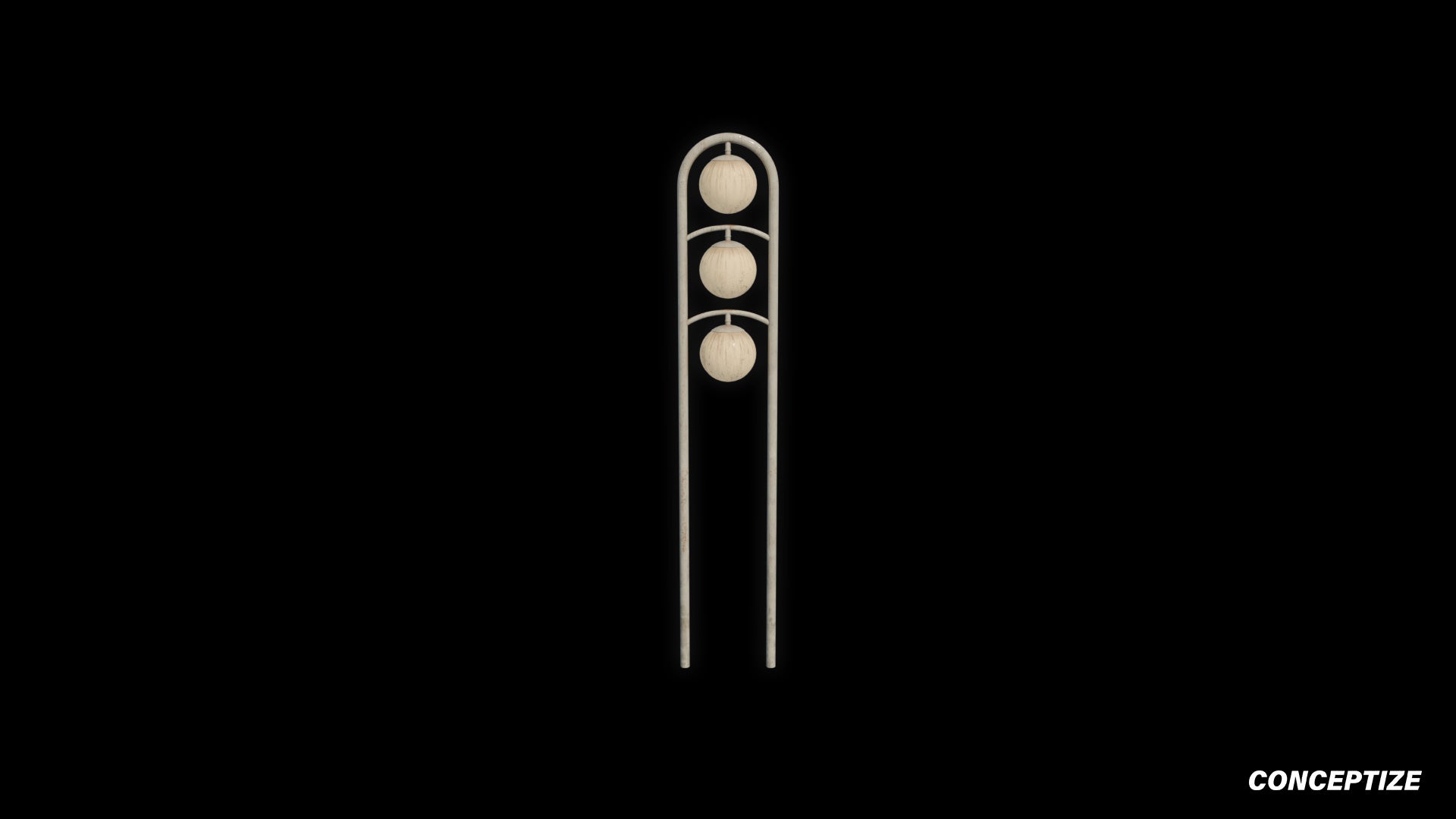 Cyberpunk sci fi light pole 3D model meticulously handcrafted PBR textured optimized for Blender Unreal Engine futuristic urban environments