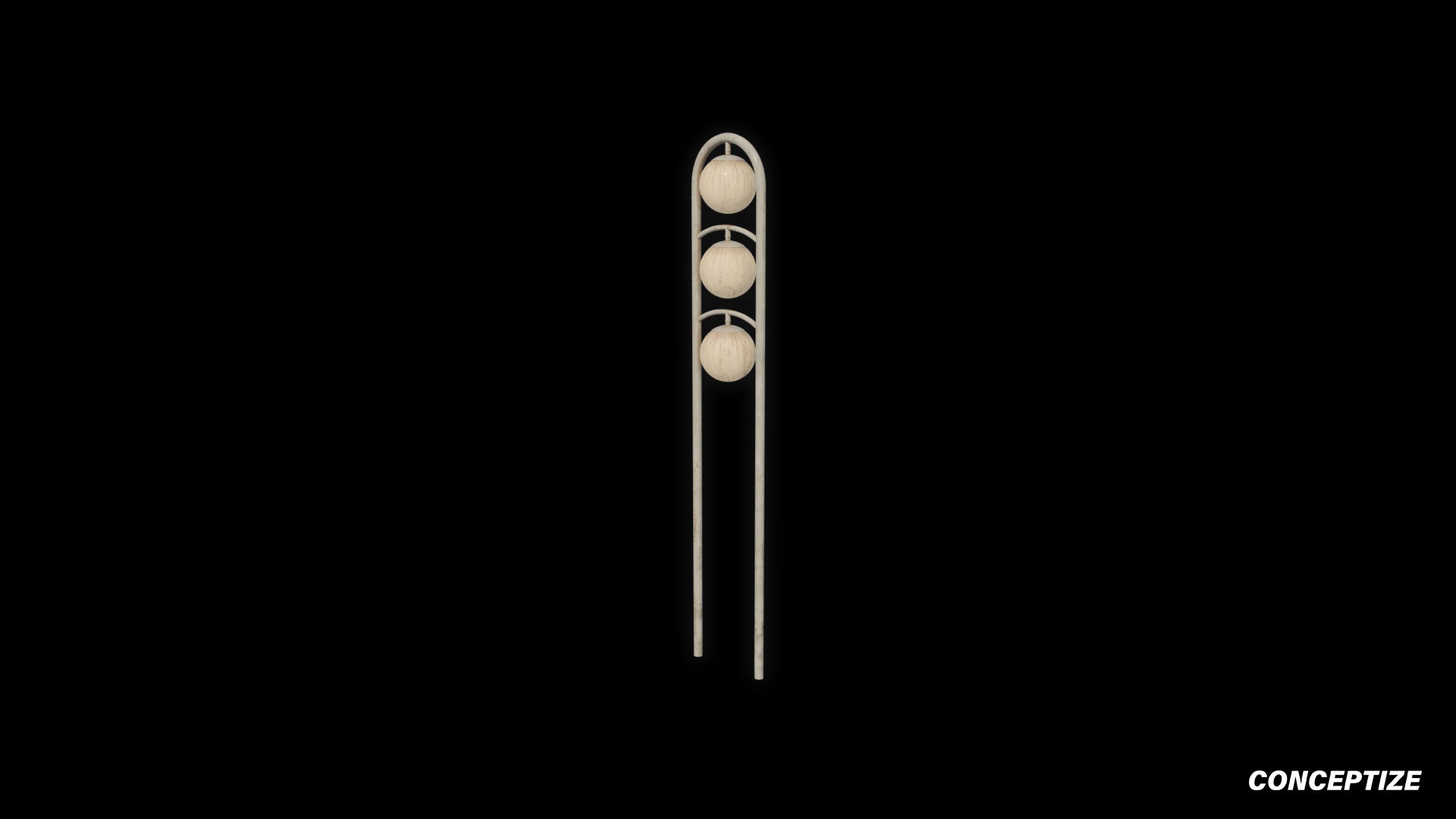 Cyberpunk sci fi light pole 3D model meticulously handcrafted PBR textured optimized for Blender Unreal Engine futuristic urban environments