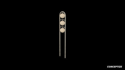 Cyberpunk sci fi light pole 3D model meticulously handcrafted PBR textured optimized for Blender Unreal Engine futuristic urban environments