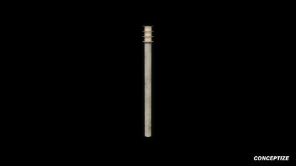 Cyberpunk sci fi light pole 3D model meticulously handcrafted PBR textured optimized for Blender Unreal Engine futuristic urban environments