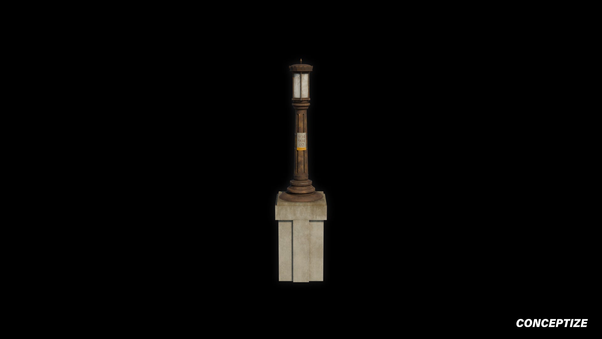 Tokyo street light pillar 3D model meticulously handcrafted classic design PBR textured optimized for Blender Unreal Engine urban environments