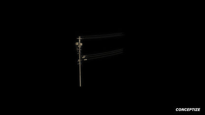 Power pole 3D model meticulously handcrafted PBR textured optimized for Blender Unreal Engine urban industrial post apocalyptic environments