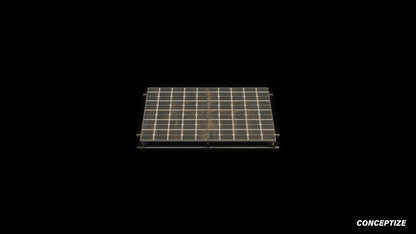 Solar panels 3D model meticulously handcrafted PBR textured optimized for Blender Unreal Engine renewable energy urban industrial environments