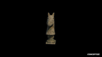Statue 3D model meticulously handcrafted PBR textured optimized for Blender Unreal Engine artistic architectural urban historical environments