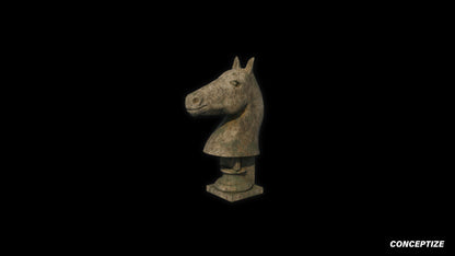 Statue 3D model meticulously handcrafted PBR textured optimized for Blender Unreal Engine artistic architectural urban historical environments
