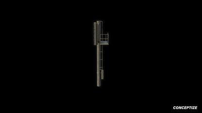 Cyberpunk Street sign 3D model meticulously handcrafted PBR textured optimized for Blender Unreal Engine urban city traffic environments